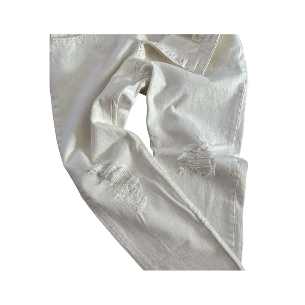Levi's 501 Jeans Mens Size‎ 30x32 501 CT Customized Tapered Distressed White - Picture 4 of 12